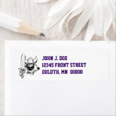 おもしろい&フェスティバルハッピーバイキング差出人住所ラベル ラベル (インサイチュ)