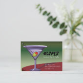 おもしろい、フェスティバルマルティーニ(カクテル)名刺 名刺 (スタンド正面)