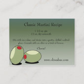 おもしろい、フェスティバルマルティーニ(カクテル)名刺 名刺 (裏面)