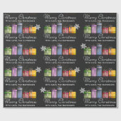 おもしろい&フェスティバルメパーソナライズされたリークリスマス ラッピングペーパー (フラット)