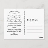 おもしろい、フェスティバルメリークリスマス、2枚の写真はがき ポストカード (裏面)