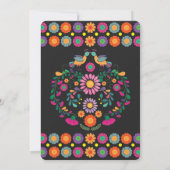 おもしろい&フェスティバル結婚ズフィエスタメキシコフローラリース 招待状 (裏面)