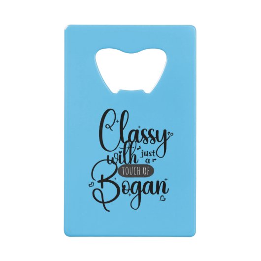 おもしろい,フェミニンボトルオープナー(bogan women) クレジットカード栓抜き (正面)