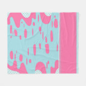 おもしろい フリースブランケット (正面(横))