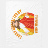 おもしろい フリースブランケット (正面)