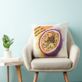 おもしろい&フルーツやる気を起こさせる引用文パッションフルーツ クッション (椅子)