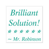 おもしろい「ブリリアントソリューション!」 ターターゴム印 セルフインキングスタンプ (デザイン)