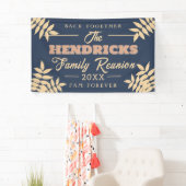 おもしろい、ブルーファミリー懇親会ウェルカムバナー 横断幕 (インサイチュ)