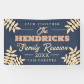 おもしろい、ブルーファミリー懇親会ウェルカムバナー 横断幕 (横)