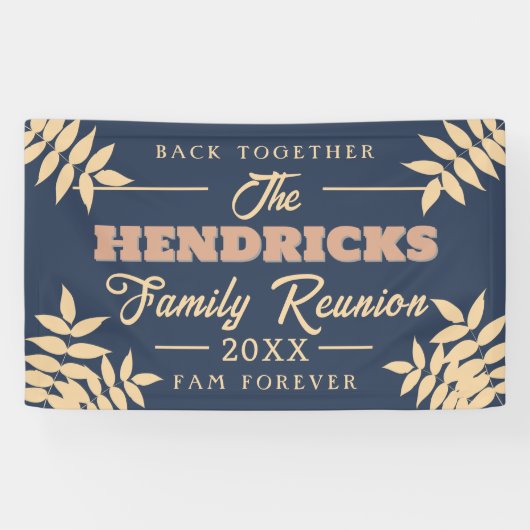 おもしろい、ブルーファミリー懇親会ウェルカムバナー 横断幕 (横)