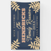 おもしろい、ブルーファミリー懇親会ウェルカムバナー 横断幕 (縦)