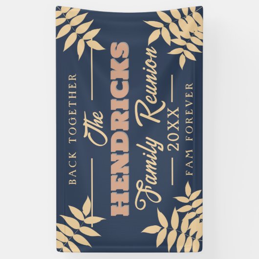 おもしろい、ブルーファミリー懇親会ウェルカムバナー 横断幕 (縦)