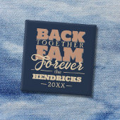 おもしろい、ブルー、パステルファミリー懇親会引用文ボタン 缶バッジ