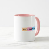 おもしろい、プロクカラフルラシネータ応答タイポグラフィ マグカップ (正面右)