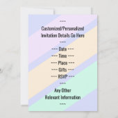 おもしろい、ベーシック「第78誕生日SOIREE」招待状 招待状 (裏面)