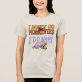 おもしろい ペナルティはやりません 昼寝します トライブレンドTシャツ (正面)