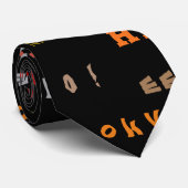 おもしろい&ホリカラフルデイタイポグラフィハロウィーンスピリット ネクタイ (ロール)