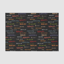 おもしろい&ホリカラフルデイタイポグラフィハロウィーンスピリット 薄葉紙