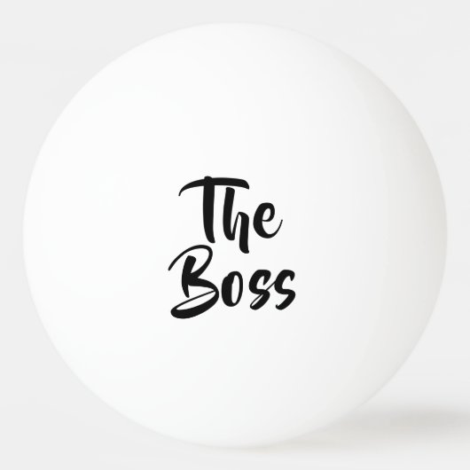 おもしろい、ボス 卓球ボール (正面)
