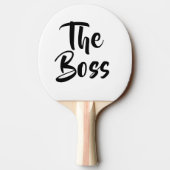 おもしろい、ボス 卓球ラケット (裏面)