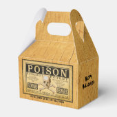おもしろい「ポイズン」ハロウィーンデザイン フェイバーボックス (裏面サイド)