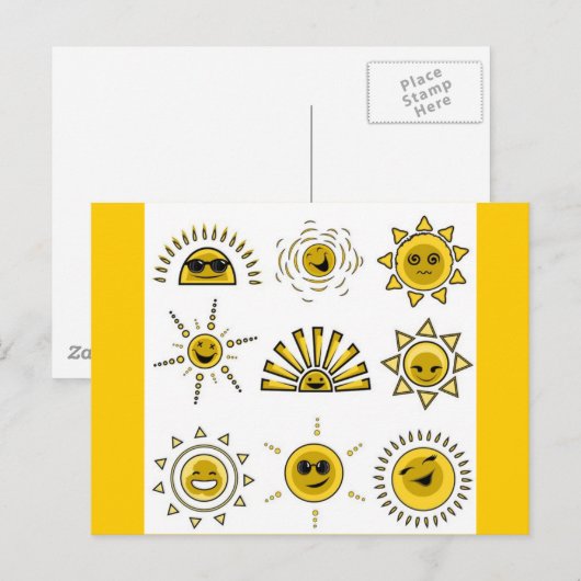 おもしろい ポストカード (正面/裏面)