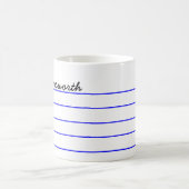 おもしろい、ミニマルパーソナライズされた先生マグカップ コーヒーマグカップ (中央)