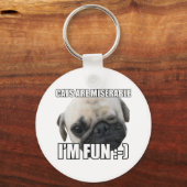 おもしろい:-)ミーム キーホルダー (正面)