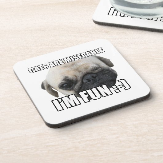 おもしろい:-)ミーム コースター (左側)