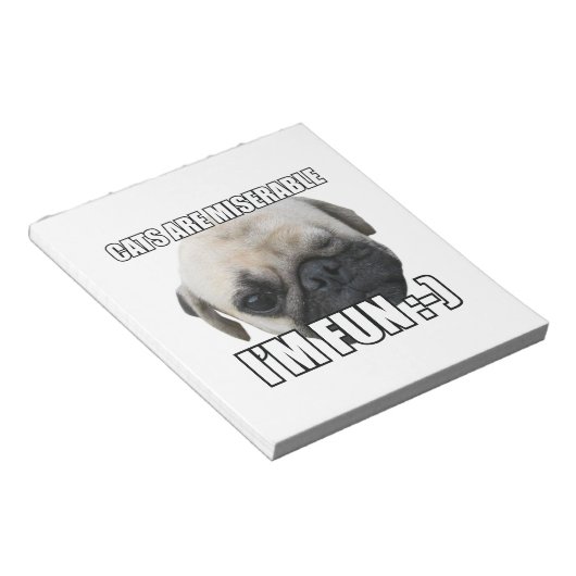 おもしろい:-)ミーム ノートパッド (アングル)