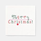 おもしろい・メリー・つるオーナメント・アーカラフルト スタンダードカクテルナプキン (正面)