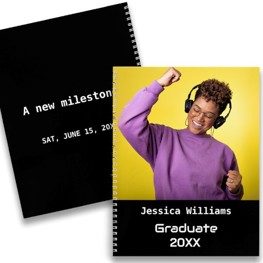 おもしろい&モダンシンプル卒業式パーティーゲスト ノートブック