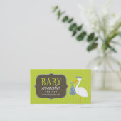 おもしろい&モダンベビーブティック名刺 名刺 (スタンド正面)