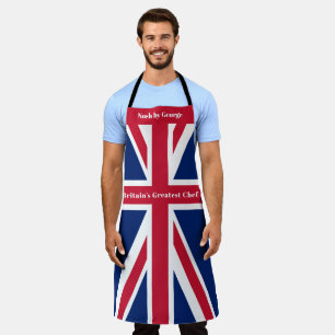 おもしろい·ユニオン·ジャック·フラグ·イギリスのもっとも偉大シェフ· エプロン