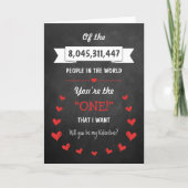 おもしろい&ユニーク人口バレンタインデー シーズンカード (正面)