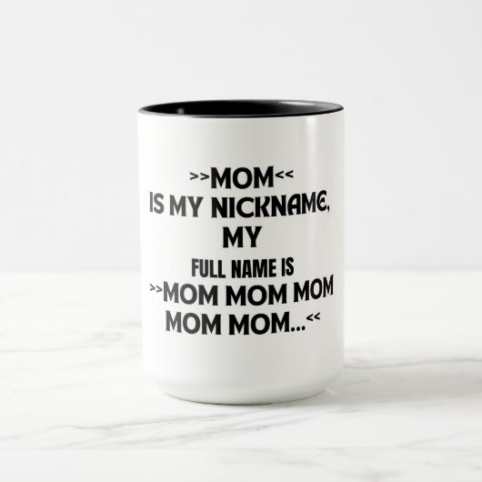 おもしろい/ユーモアのある引用文コーヒーマグ(白黒) マグカップ (中央)