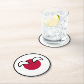 おもしろい ラウンドペーパーコースター (インサイチュ)