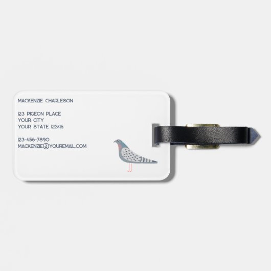 おもしろい ラゲッジタグ (裏面横)