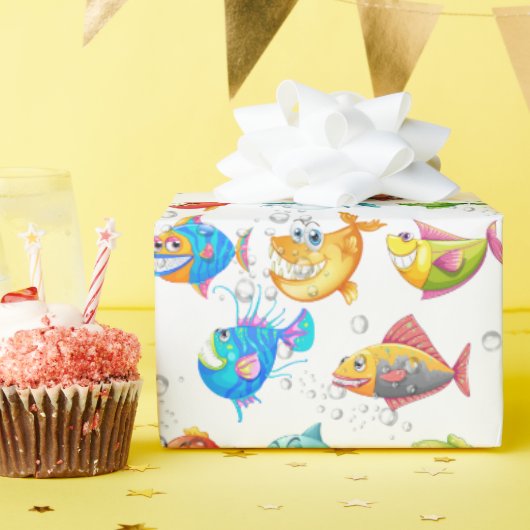 おもしろい ラッピングペーパー (誕生日パーティー)