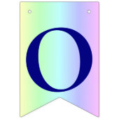 おもしろい、レインボーカラフルストライプズ卒業写真 バンティングフラッグ (第3の旗)