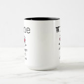 おもしろい，ワイン恋人，引用文，コーヒーマグ マグカップ (中央)