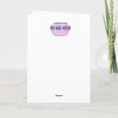 おもしろい「一定の年齢」誕生日 カード (裏面)