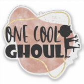 おもしろい、不気味なハロウィーン引用文シール シール (正面)