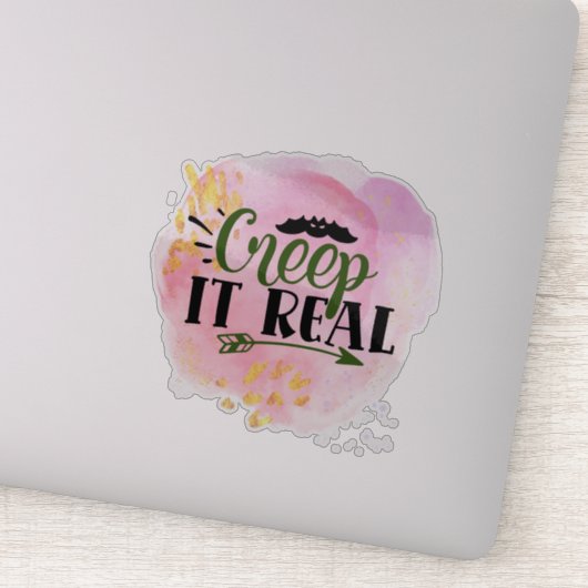 おもしろい、不気味なハロウィーン引用文シール シール (詳細)