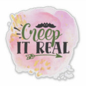 おもしろい、不気味なハロウィーン引用文シール シール (正面)