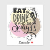 おもしろい、不気味なハロウィーン引用文シール シール (シート)