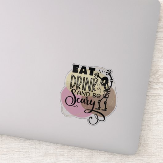 おもしろい、不気味なハロウィーン引用文シール シール (詳細)