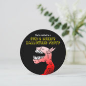 おもしろい&不気味ハローウィンパーティ招待状 招待状 (スタンド正面)