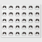 おもしろい、不気味、ハロウィーンの幽霊顔 ラッピングペーパー (フラット)