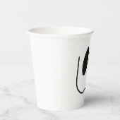 おもしろい、不気味、ハロウィーンの幽霊顔 紙コップ (右)